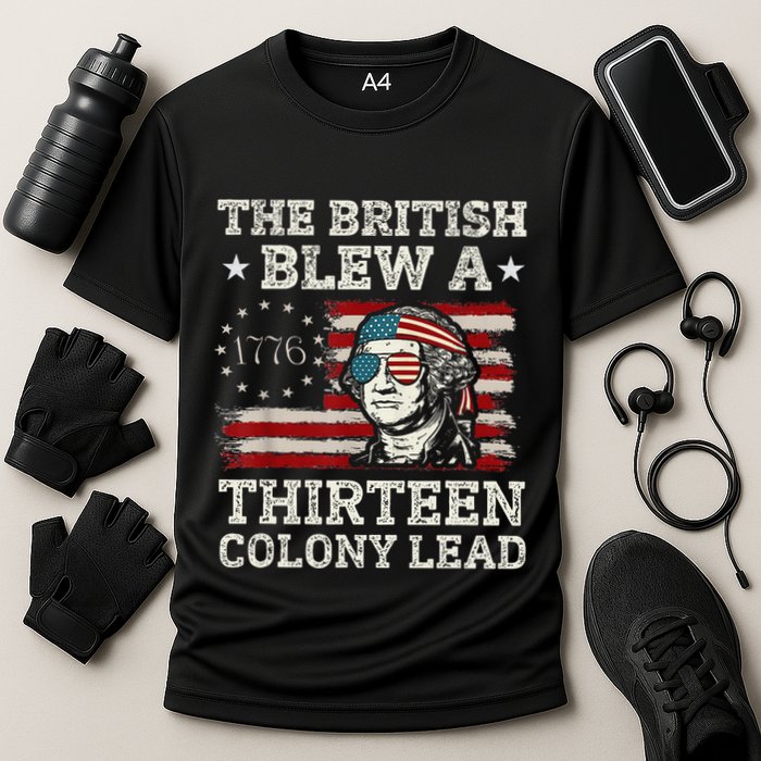 The British Blew A 13 Colony Lead Funny Cooling Performance Crew T-Shirt
