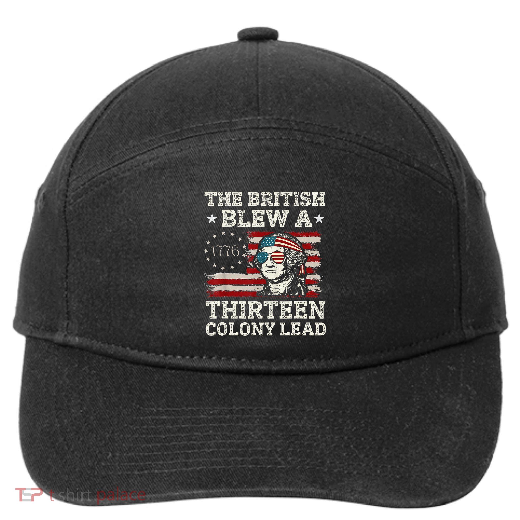 The British Blew A 13 Colony Lead Funny 7-Panel Snapback Hat