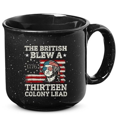 The British Blew A 13 Colony Lead Funny 15oz Campfire Ceramic Mug