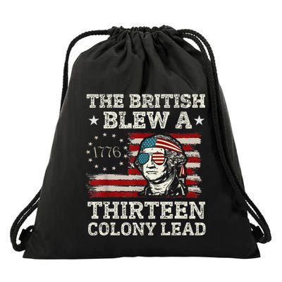 The British Blew A 13 Colony Lead Funny Drawstring Bag