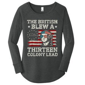 The British Blew A 13 Colony Lead Funny Women's Perfect Tri Tunic Long Sleeve Shirt