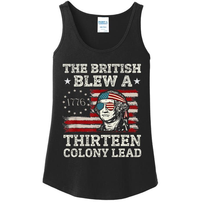 The British Blew A 13 Colony Lead Funny Ladies Essential Tank