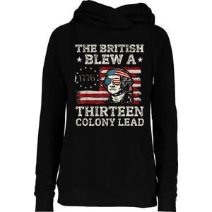 The British Blew A 13 Colony Lead Funny Womens Funnel Neck Pullover Hood