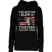 The British Blew A 13 Colony Lead Funny Womens Funnel Neck Pullover Hood