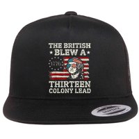 The British Blew A 13 Colony Lead Funny Flat Bill Trucker Hat