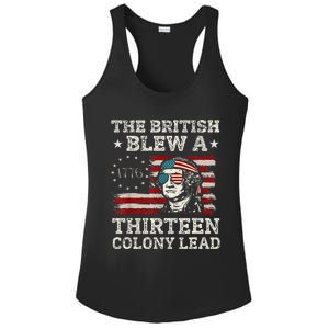 The British Blew A 13 Colony Lead Funny Ladies PosiCharge Competitor Racerback Tank