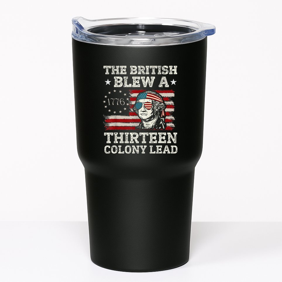 The British Blew A 13 Colony Lead Funny Tumbler