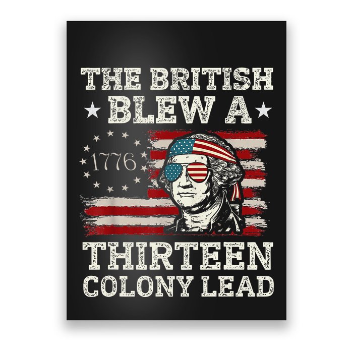 The British Blew A 13 Colony Lead Funny Poster