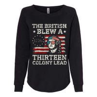 The British Blew A 13 Colony Lead Funny Womens California Wash Sweatshirt