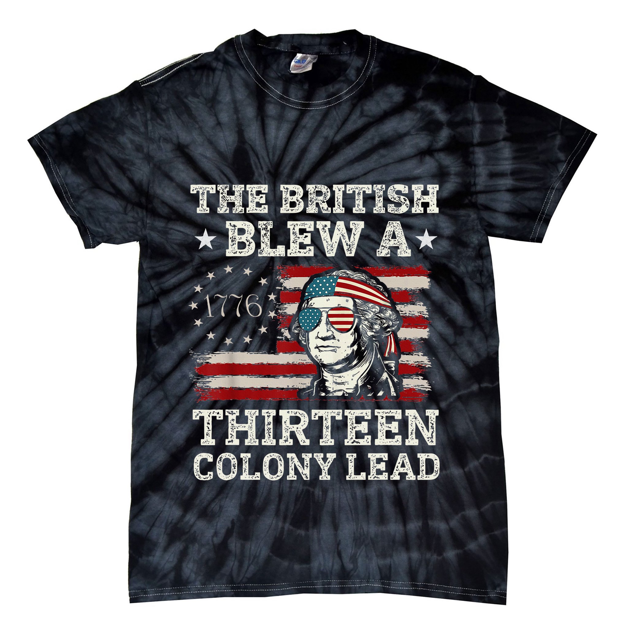The British Blew A 13 Colony Lead Funny Tie-Dye T-Shirt