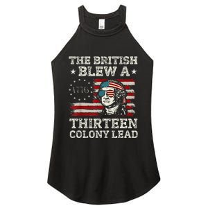 The British Blew A 13 Colony Lead Funny Women's Perfect Tri Rocker Tank