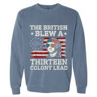 The British Blew A 13 Colony Lead Funny Garment-Dyed Sweatshirt