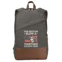 The British Blew A 13 Colony Lead Funny Cotton Canvas Backpack