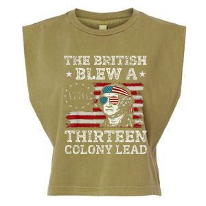 The British Blew A 13 Colony Lead Funny Garment-Dyed Women's Muscle Tee