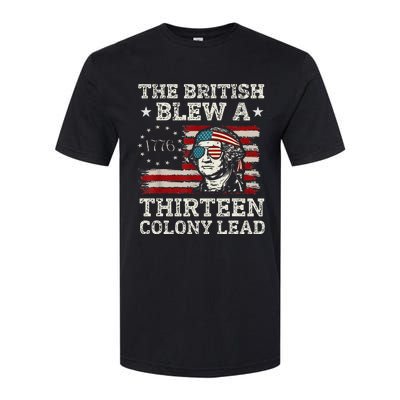 The British Blew A 13 Colony Lead Funny Softstyle CVC T-Shirt