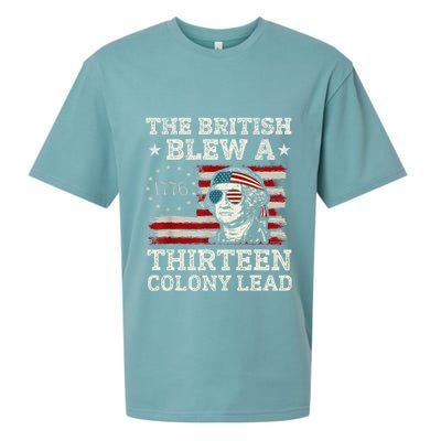 The British Blew A 13 Colony Lead Funny Sueded Cloud Jersey T-Shirt