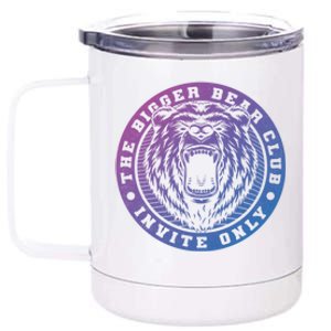 The Bigger Bear Club Mom Dad Nana Gift 12 oz Stainless Steel Tumbler Cup