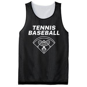 Tennis Baseball, Baseball Fun, Funny Tennis Baseball, Fun Game For All Ages, Per Mesh Reversible Basketball Jersey Tank