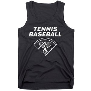 Tennis Baseball, Baseball Fun, Funny Tennis Baseball, Fun Game For All Ages, Per Tank Top