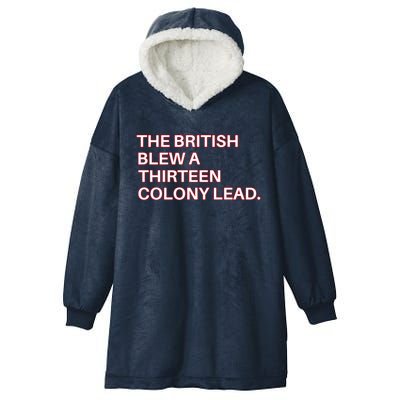 The British Blew A Thirteen Colony Lead Hooded Wearable Blanket