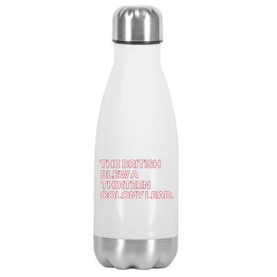 The British Blew A Thirteen Colony Lead Stainless Steel Insulated Water Bottle