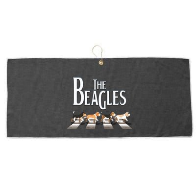 The Beagles Beagle Dog Funny For Beagle Lovers Large Microfiber Waffle Golf Towel