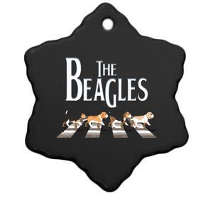 The Beagles Beagle Dog Funny For Beagle Lovers Ceramic Star Ornament