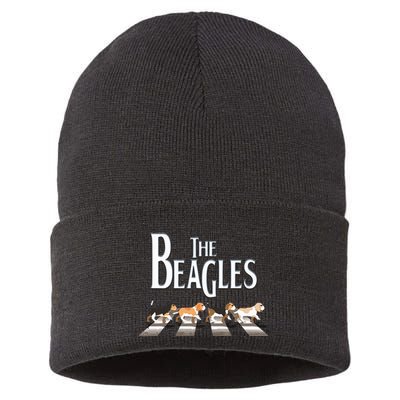 The Beagles Beagle Dog Funny For Beagle Lovers Sustainable Knit Beanie