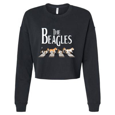 The Beagles Beagle Dog Funny For Beagle Lovers Cropped Pullover Crew