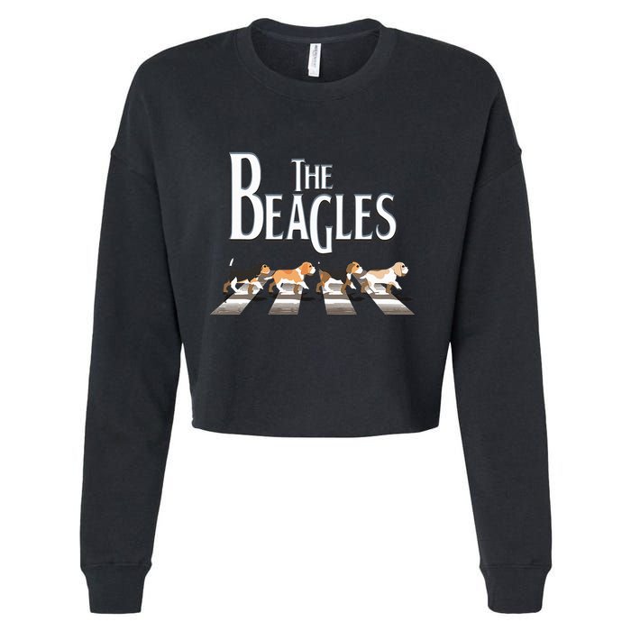 The Beagles Beagle Dog Funny For Beagle Lovers Cropped Pullover Crew