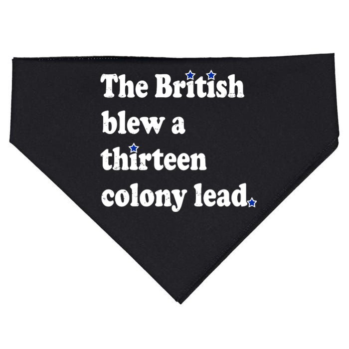 The British Blew A Thirteen Colony Lead USA-Made Doggie Bandana