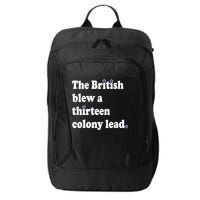 The British Blew A Thirteen Colony Lead City Backpack