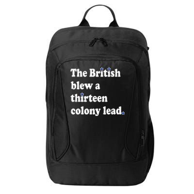 The British Blew A Thirteen Colony Lead City Backpack