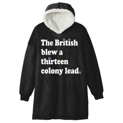 The British Blew A Thirteen Colony Lead Hooded Wearable Blanket