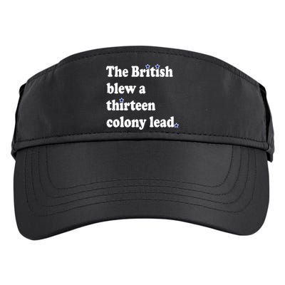 The British Blew A Thirteen Colony Lead Adult Drive Performance Visor