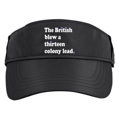 The British Blew A Thirteen Colony Lead Adult Drive Performance Visor