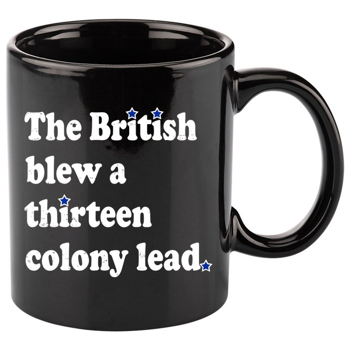 The British Blew A Thirteen Colony Lead 11oz C Handle Ceramic Mug