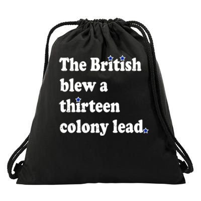 The British Blew A Thirteen Colony Lead Drawstring Bag