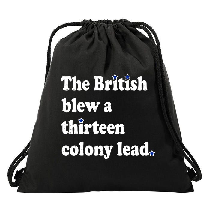 The British Blew A Thirteen Colony Lead Drawstring Bag