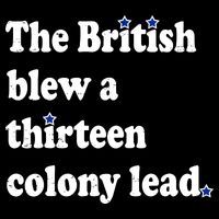 The British Blew A Thirteen Colony Lead Drawstring Bag