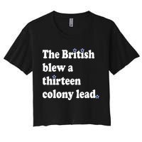 The British Blew A Thirteen Colony Lead Women's Crop Top Tee