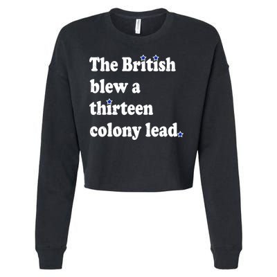 The British Blew A Thirteen Colony Lead Cropped Pullover Crew