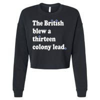 The British Blew A Thirteen Colony Lead Cropped Pullover Crew
