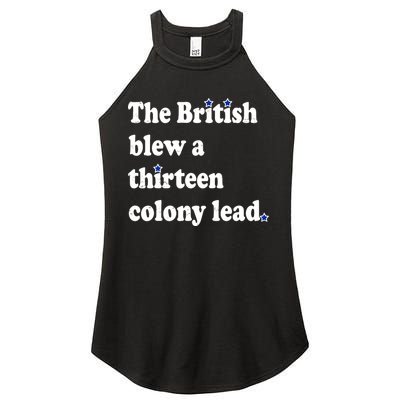The British Blew A Thirteen Colony Lead Women's Perfect Tri Rocker Tank
