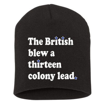 The British Blew A Thirteen Colony Lead Short Acrylic Beanie