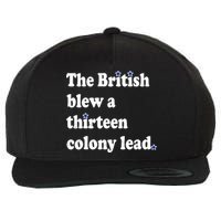 The British Blew A Thirteen Colony Lead Wool Snapback Cap