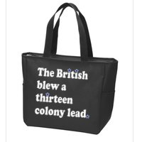 The British Blew A Thirteen Colony Lead Zip Tote Bag