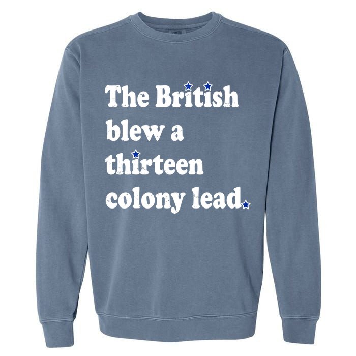 The British Blew A Thirteen Colony Lead Garment-Dyed Sweatshirt