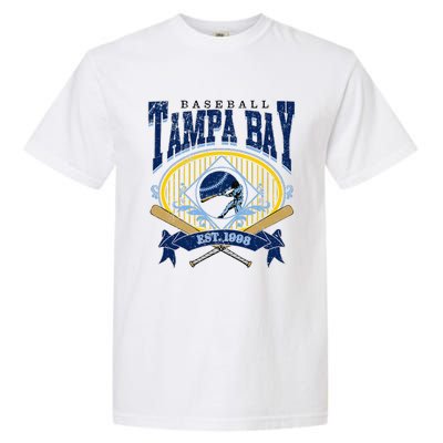 Tampa Bay Baseball Vintage Baseball Lover Garment-Dyed Heavyweight T-Shirt