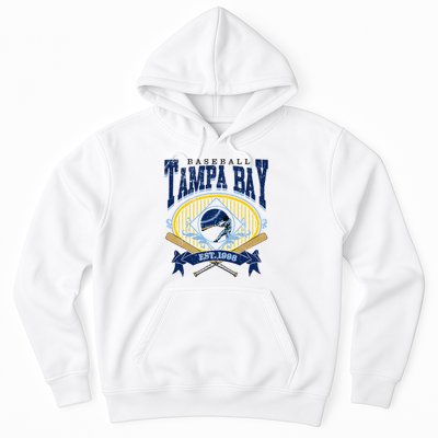 Tampa Bay Baseball Vintage Baseball Lover Hoodie
